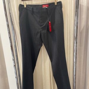 Y’s Red Label charcoal-color trousers. Brand new